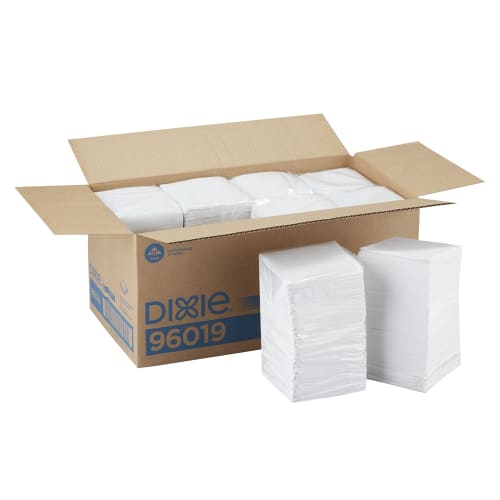 Dixie 1/4-Fold, 1-Ply Beverage Napkin, White